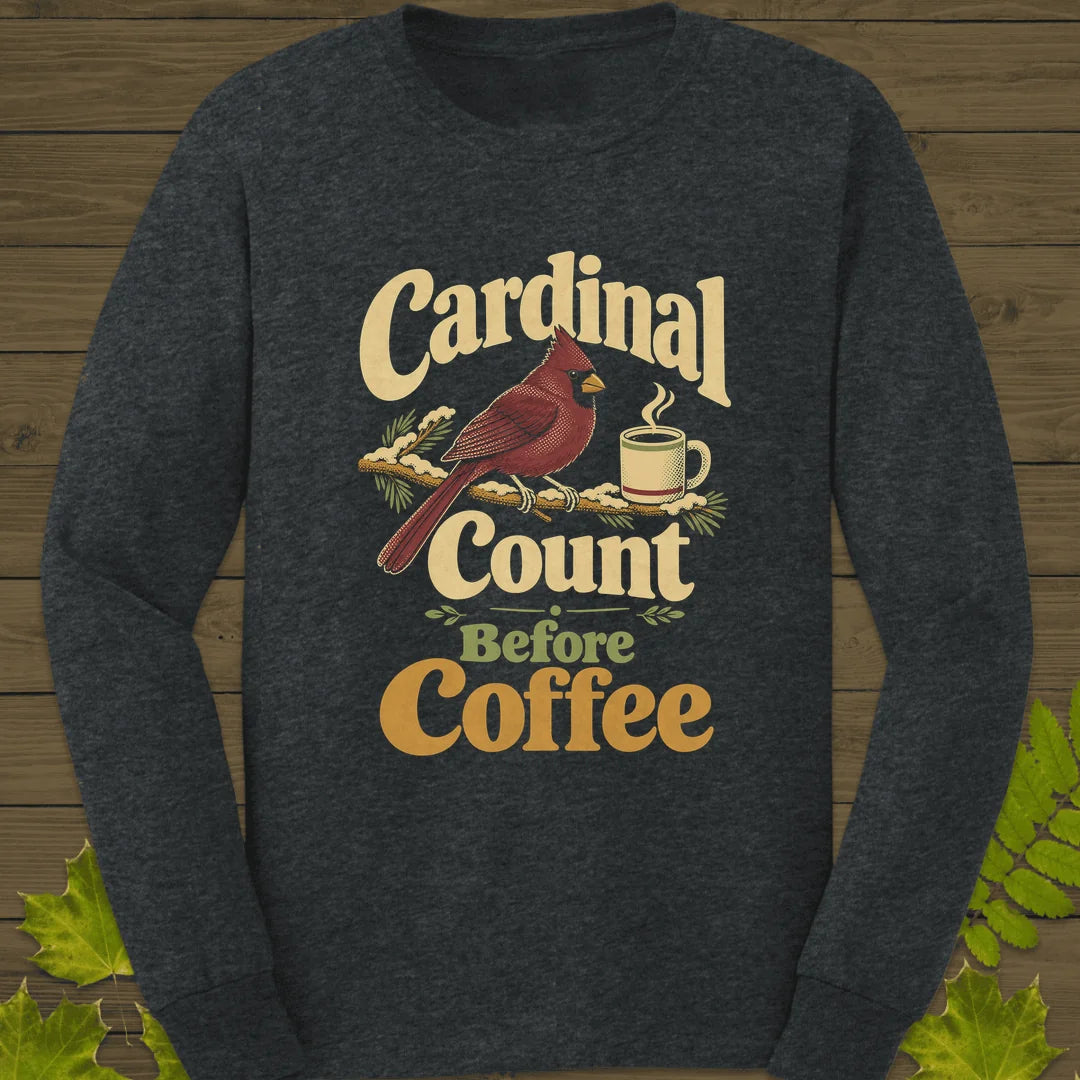Cardinal Count Long Sleeve in Dark Heather