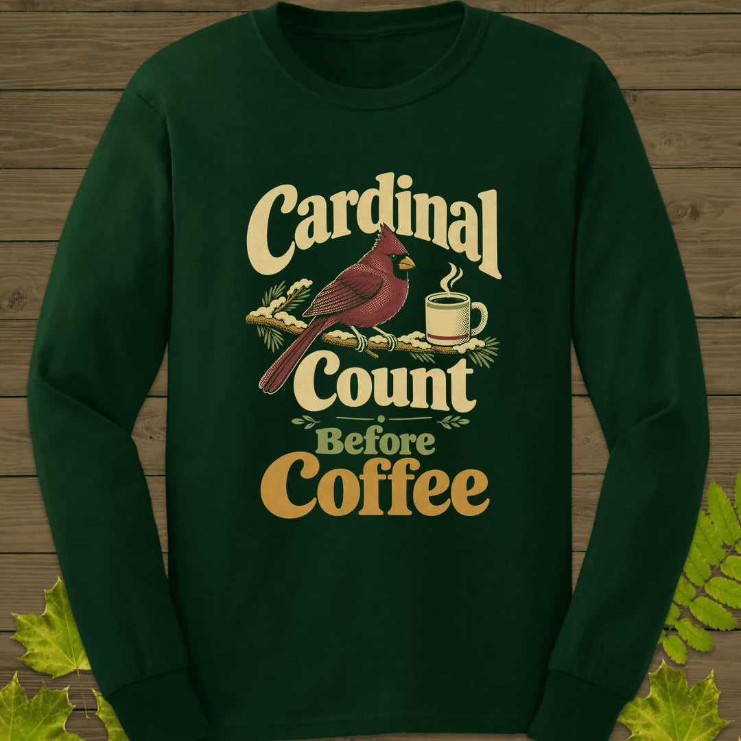 Cardinal Count Long Sleeve in Forest Green