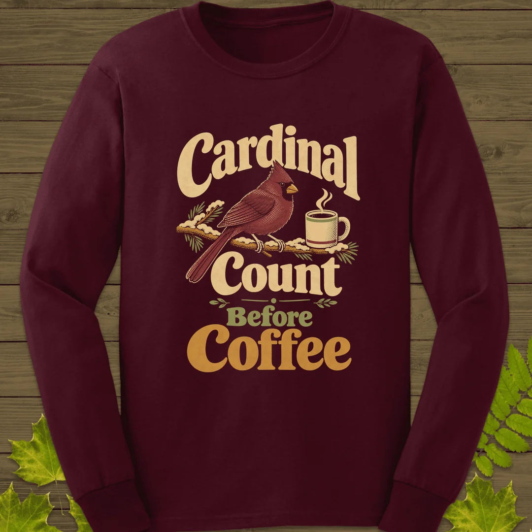 Cardinal Count Long Sleeve in Maroon