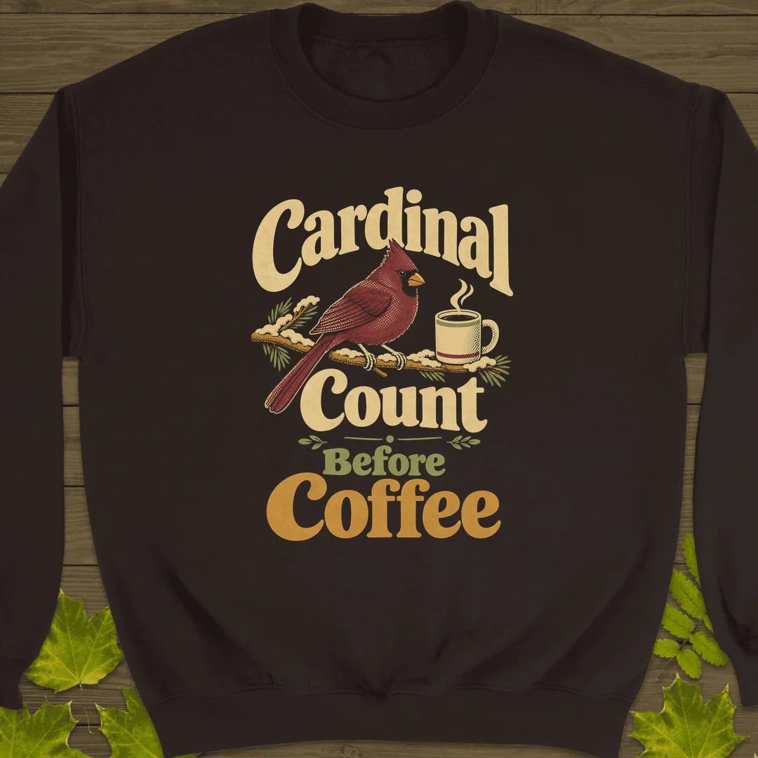 Cardinal Count Sweatshirt in Dark Chocolate