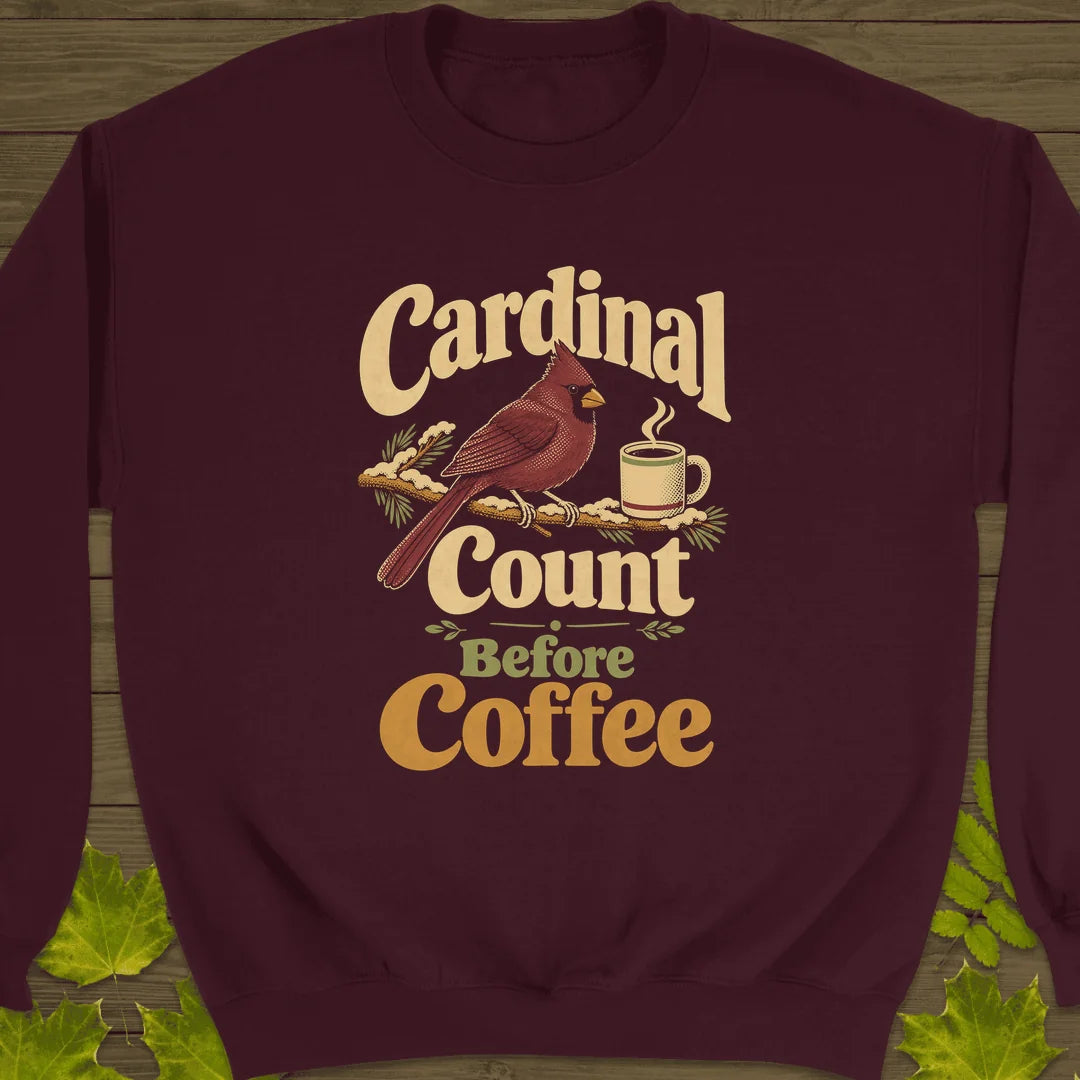 Cardinal Count Sweatshirt in Maroon
