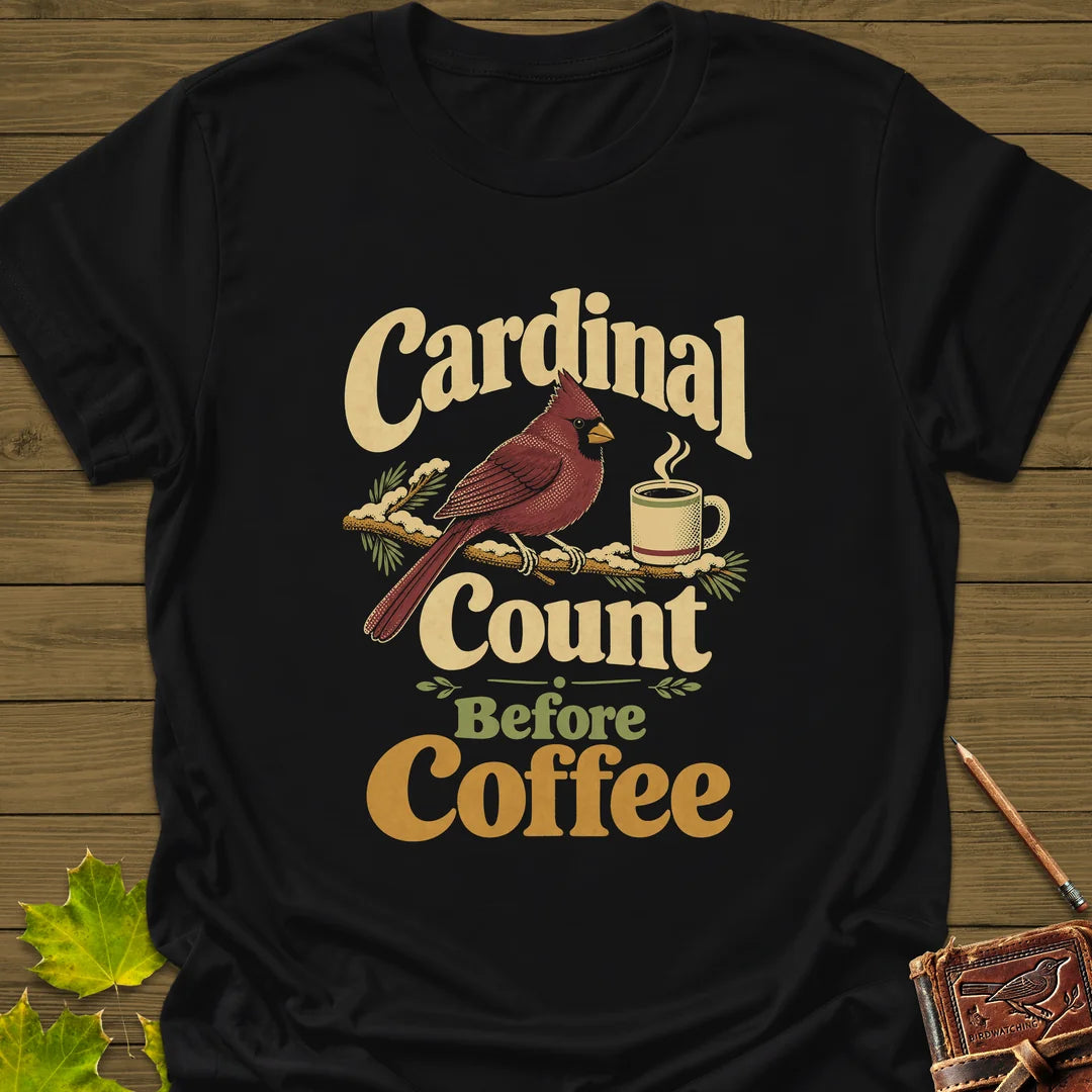 Cardinal Count T-Shirt in Black