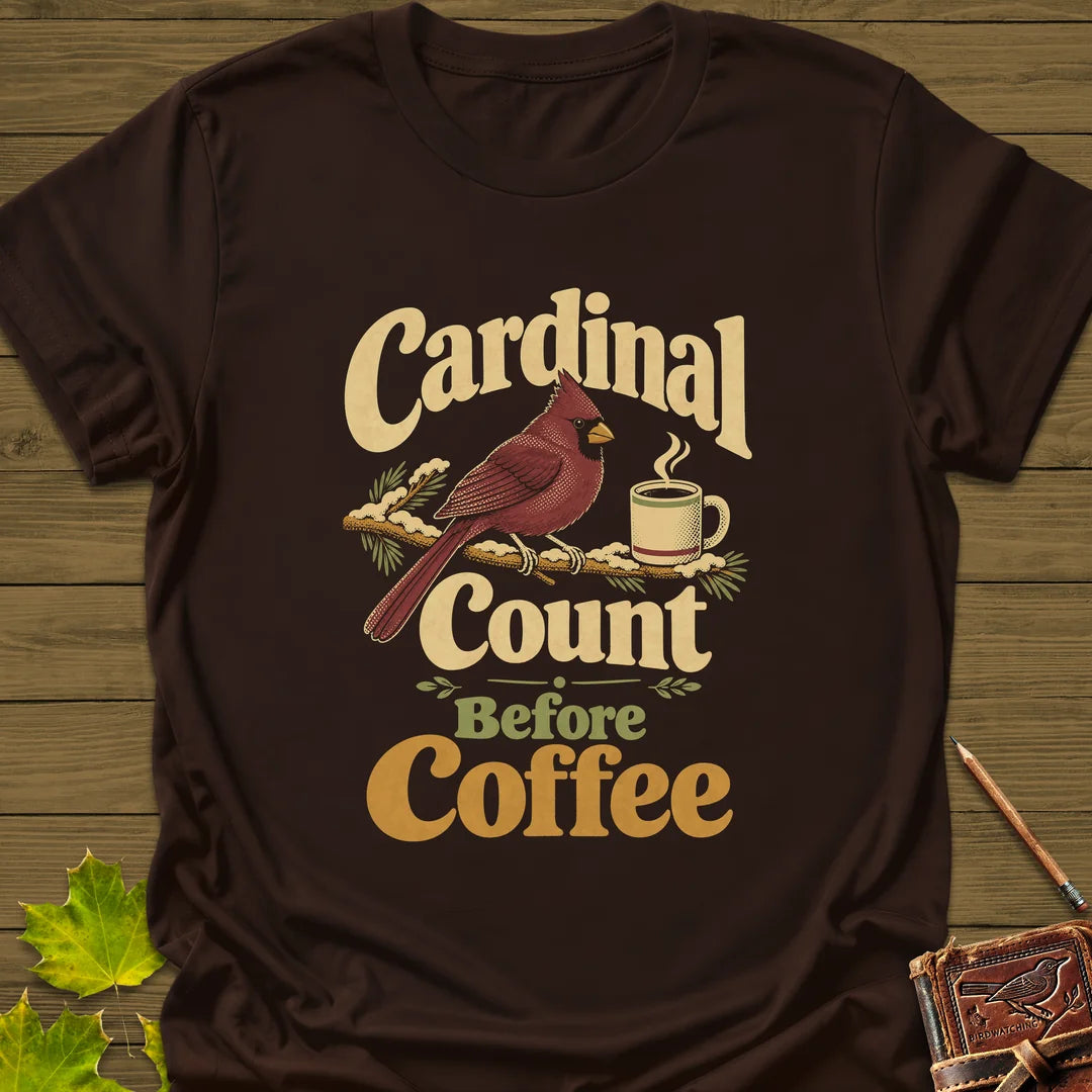 Cardinal Count T-Shirt in Dark Chocolate