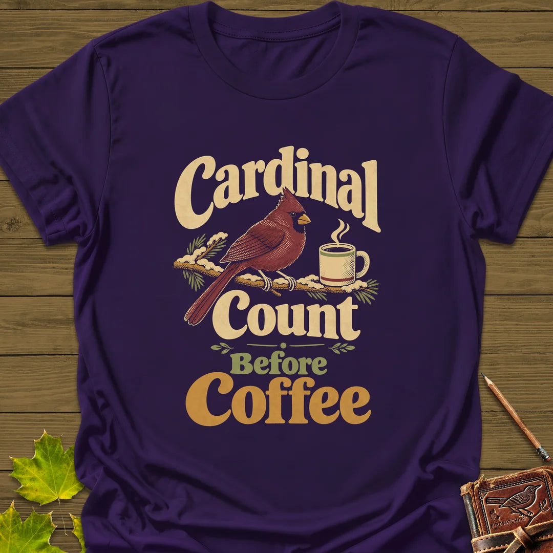 Cardinal Count T-Shirt in Purple