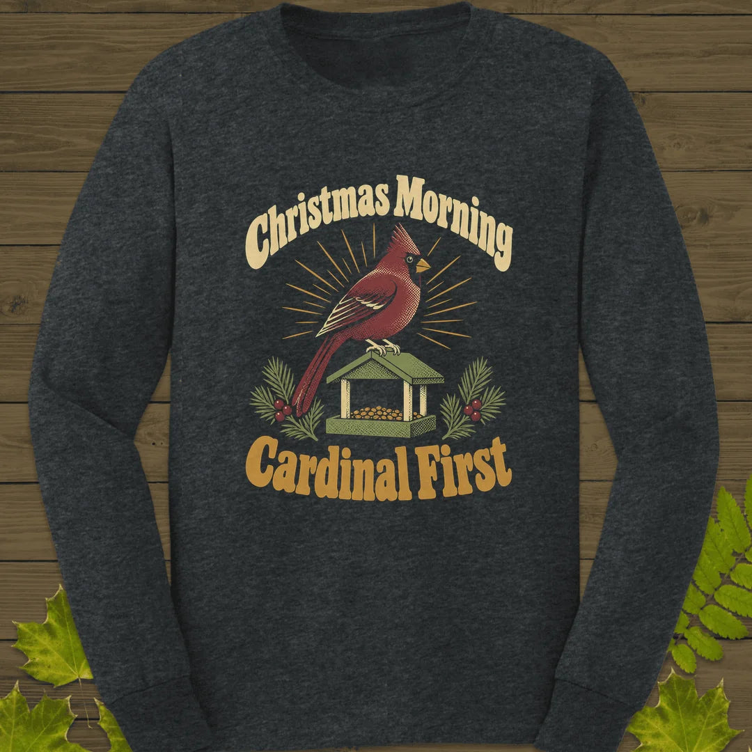 Cardinal First Long Sleeve in Dark Heather