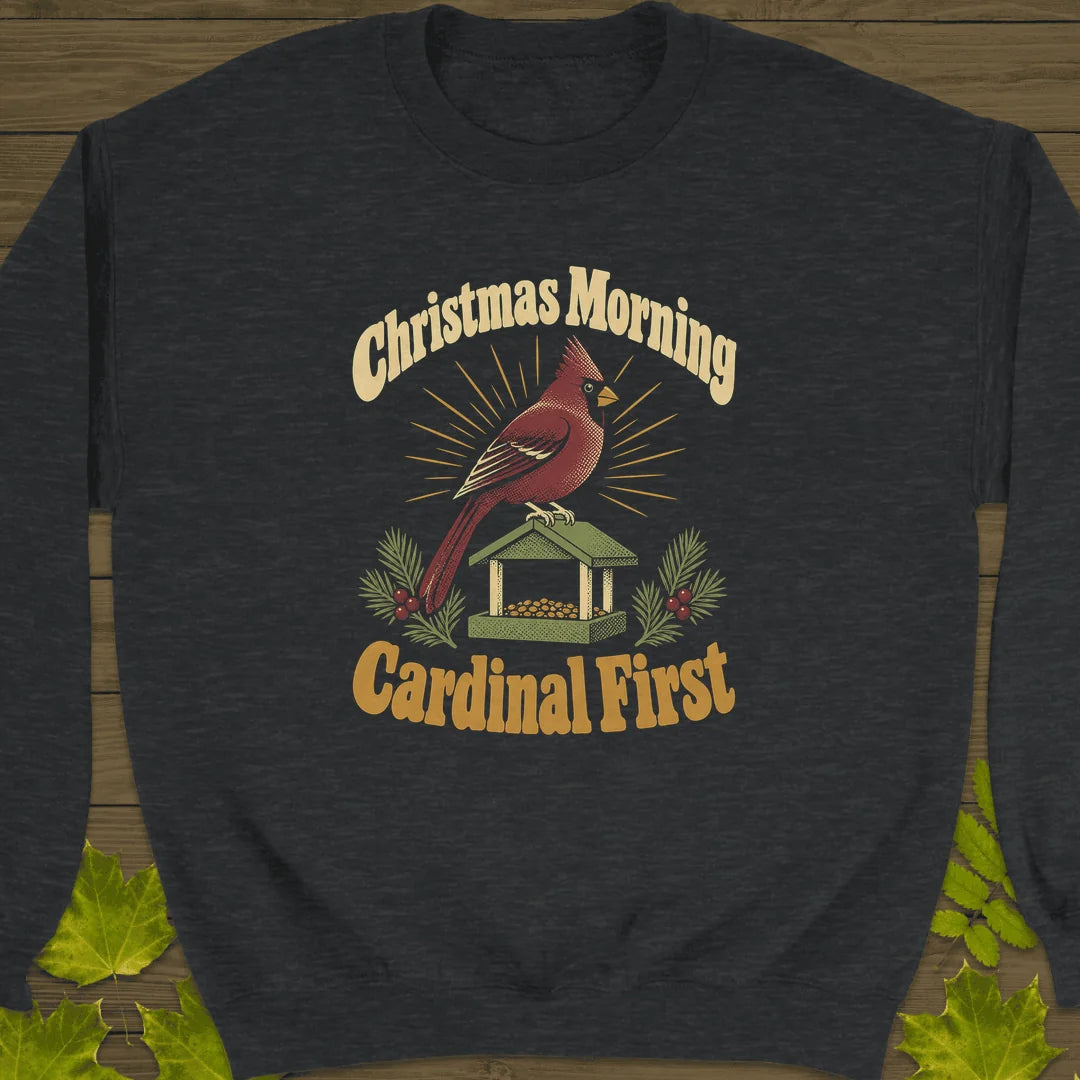 Cardinal First Sweatshirt in Dark Heather