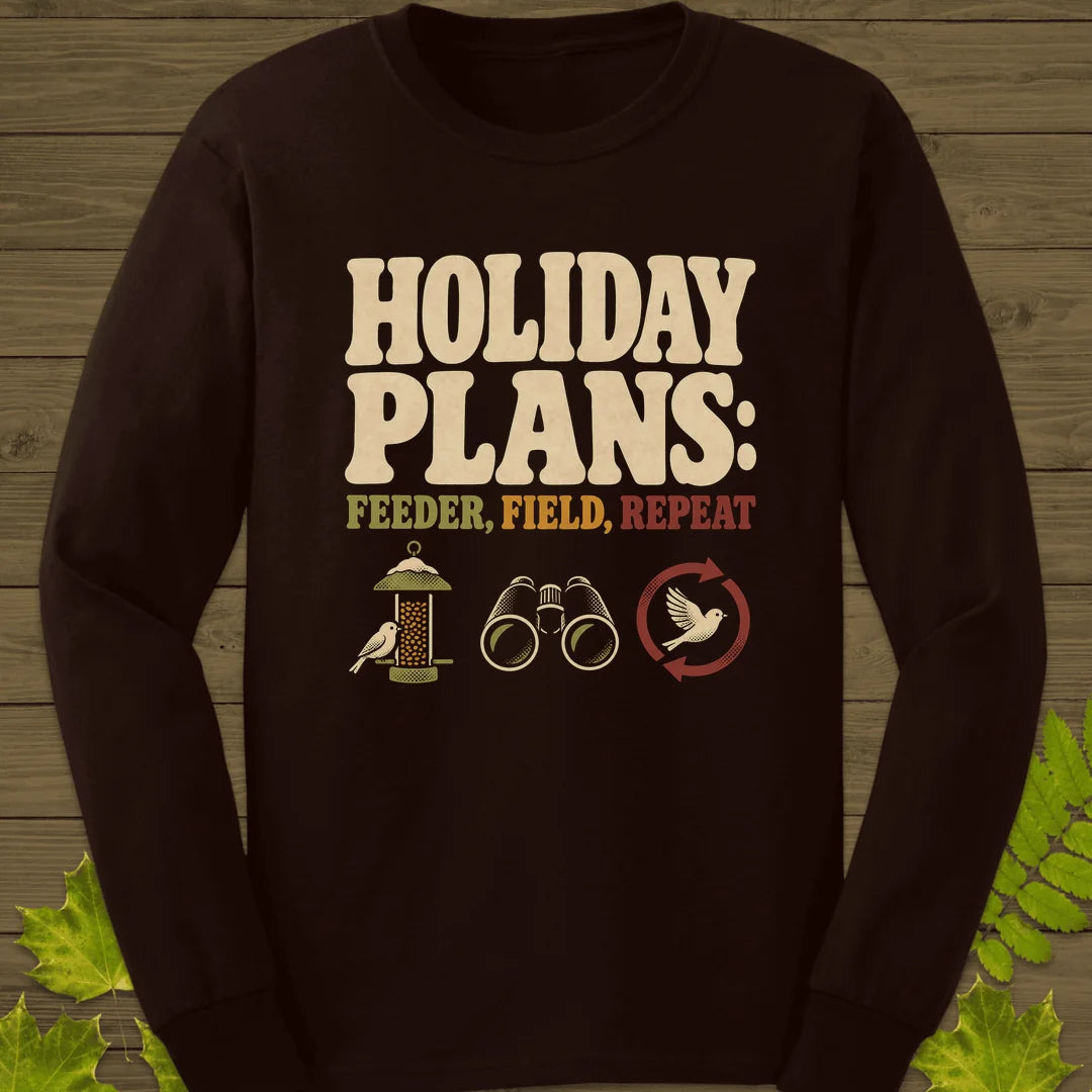 Feeder Field Repeat Long Sleeve in Dark Chocolate
