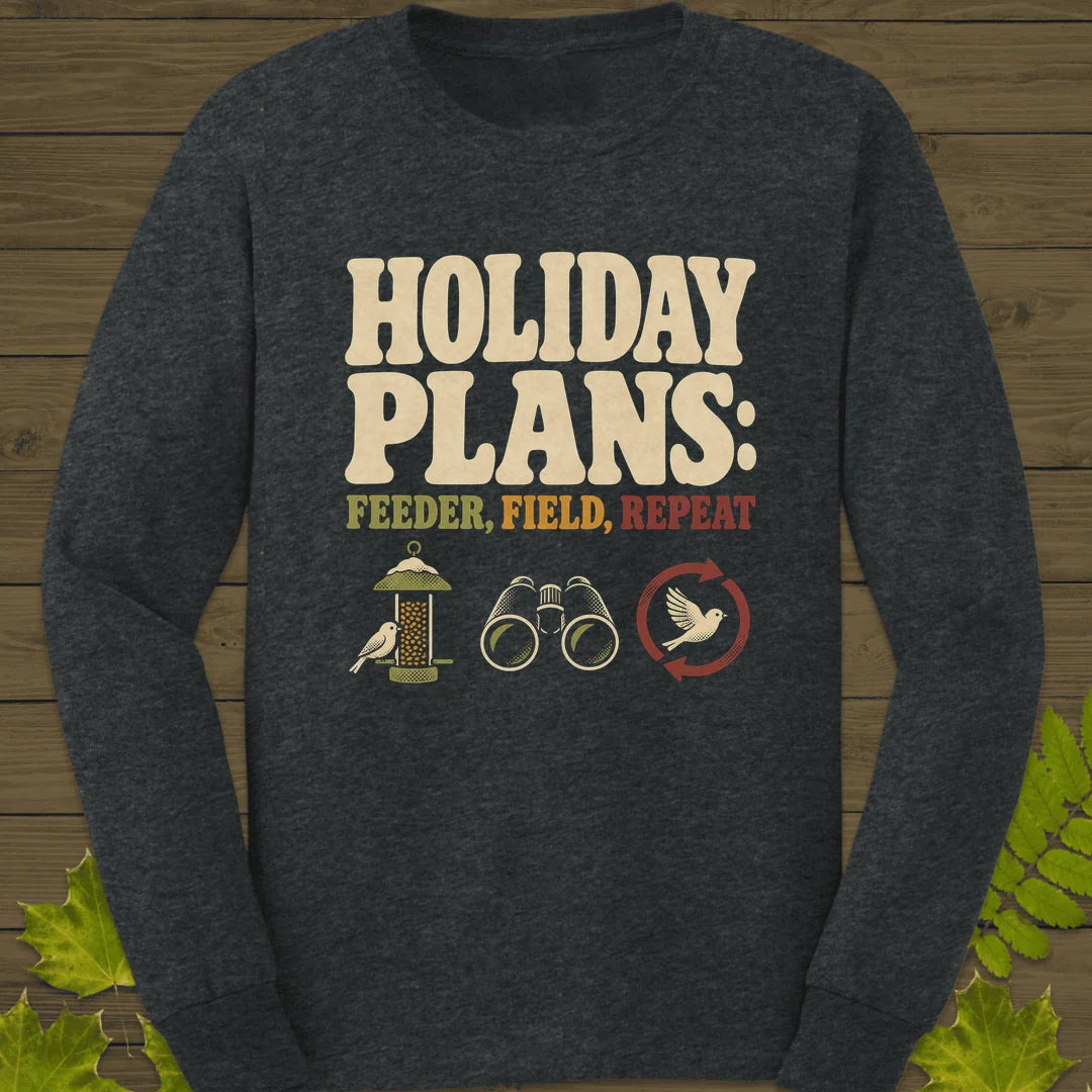 Feeder Field Repeat Long Sleeve in Dark Heather