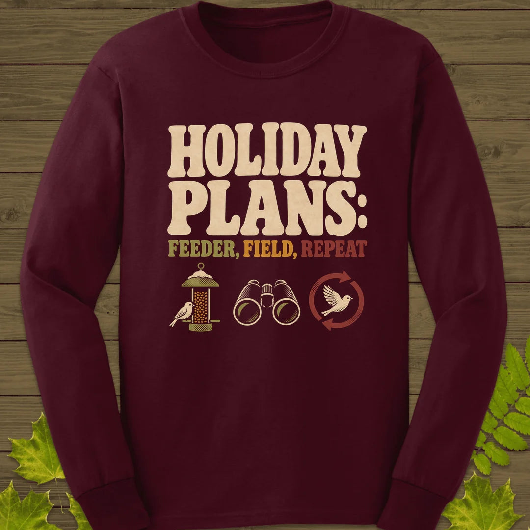Feeder Field Repeat Long Sleeve in Maroon