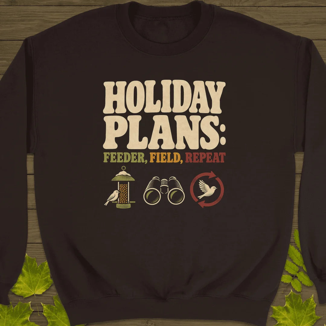 Feeder Field Repeat Sweatshirt in Dark Chocolate