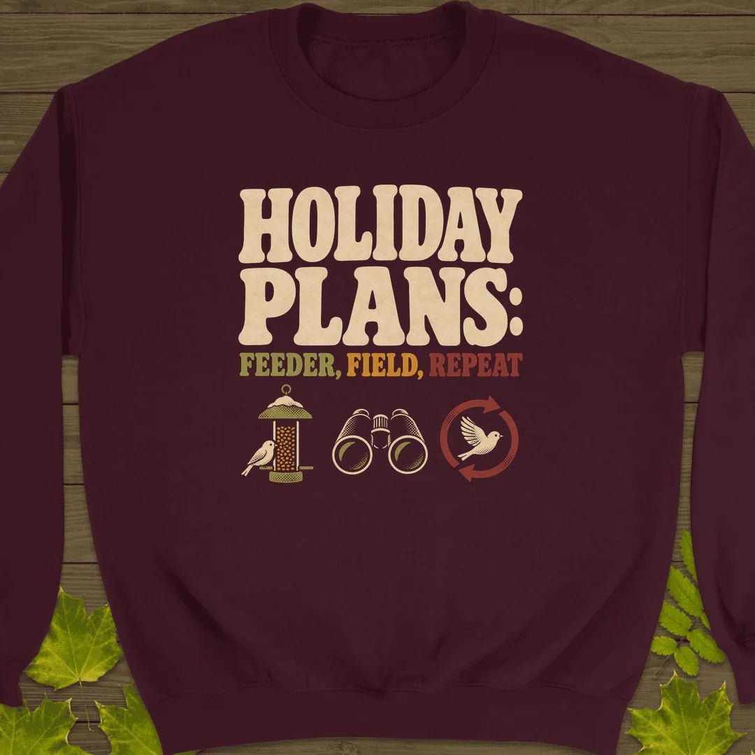 Feeder Field Repeat Sweatshirt in Maroon