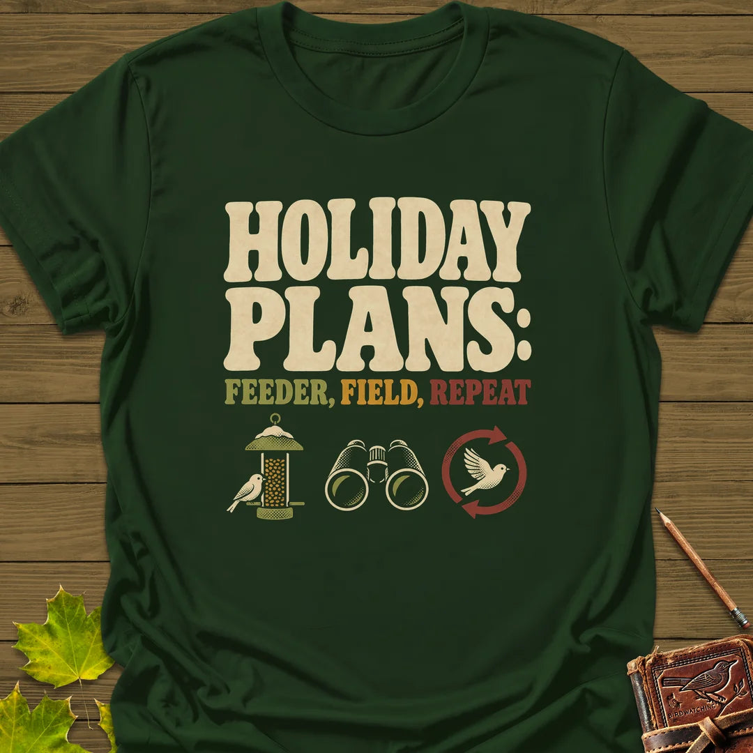 Feeder Field Repeat T-Shirt in Forest Green