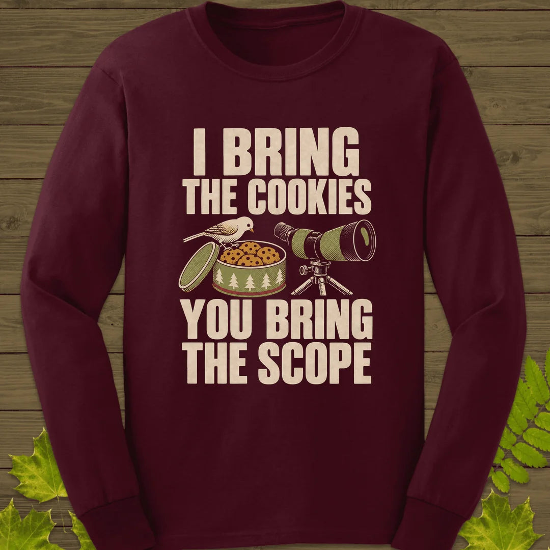 Cookies And Scope Long Sleeve in Maroon