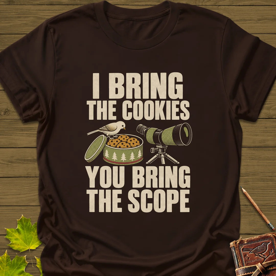 Cookies And Scope T-Shirt in Dark Chocolate