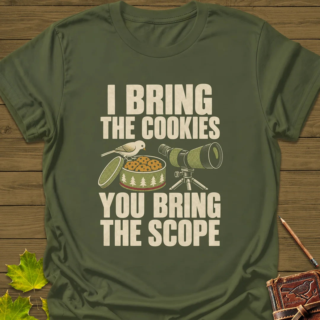 Cookies And Scope T-Shirt in Military Green