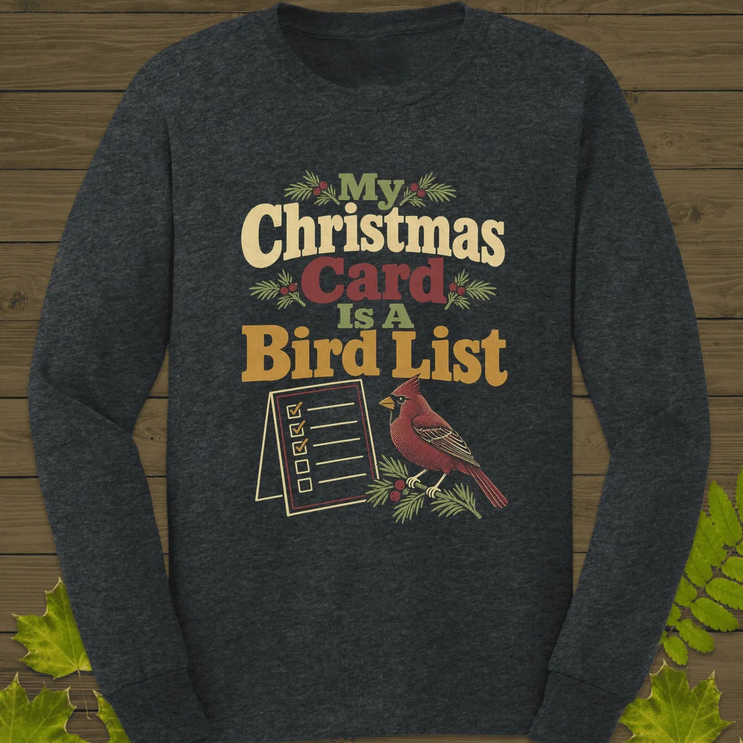 Card Is A List Long Sleeve in Dark Heather