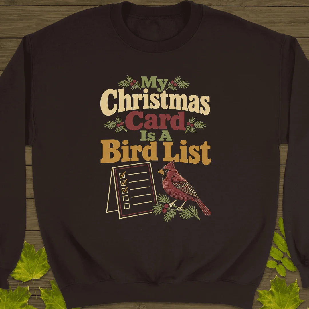 Card Is A List Sweatshirt in Dark Chocolate