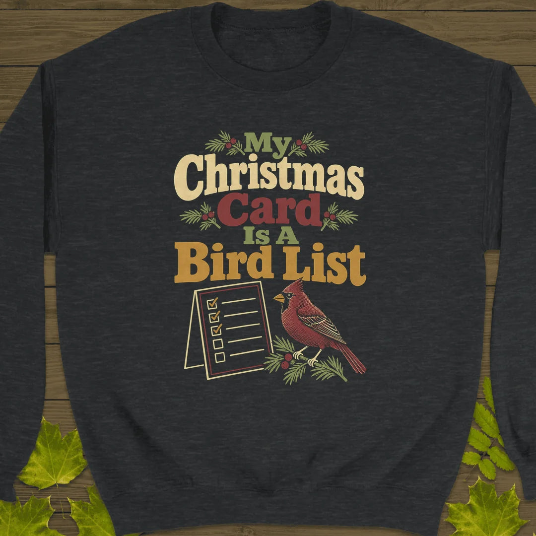Card Is A List Sweatshirt in Dark Heather