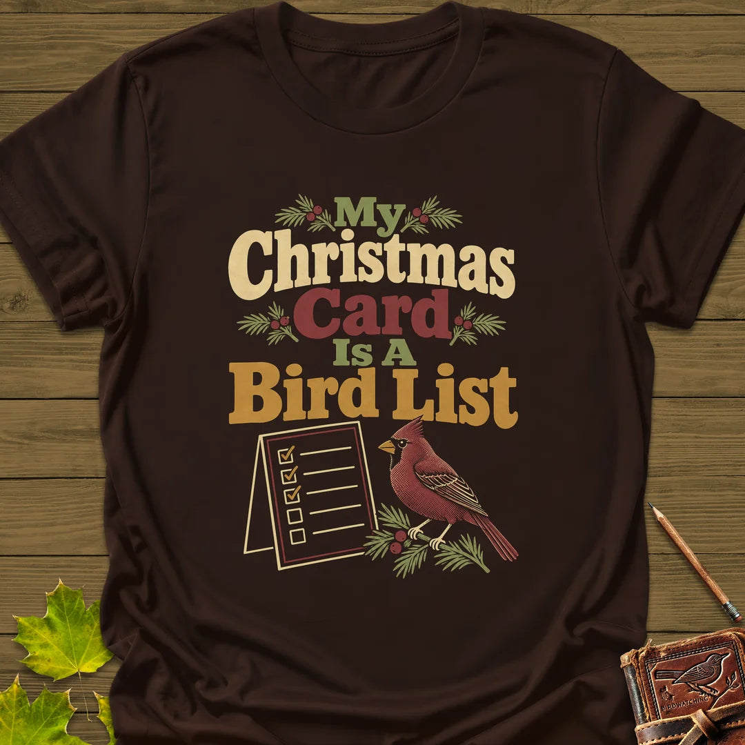 Card Is A List T-Shirt in Dark Chocolate