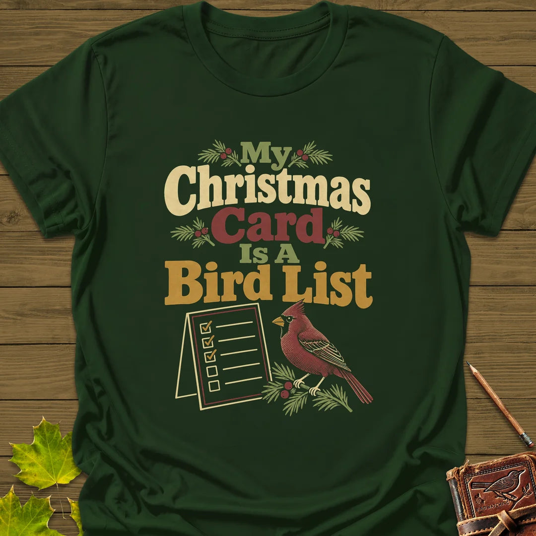 Card Is A List T-Shirt in Forest Green