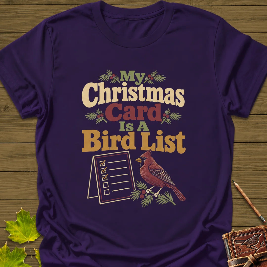 Card Is A List T-Shirt in Purple