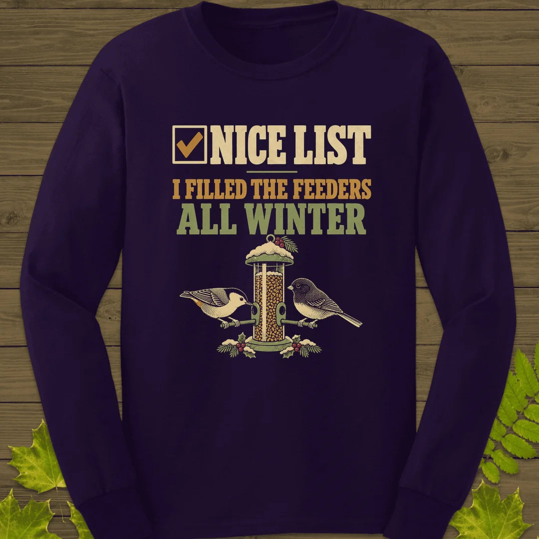 Nice List Feeders Long Sleeve in Purple