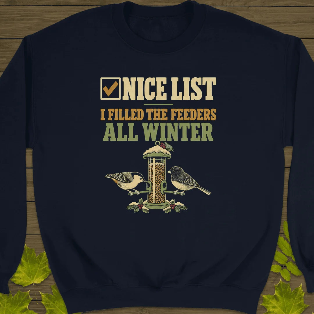 Nice List Feeders Sweatshirt in Navy