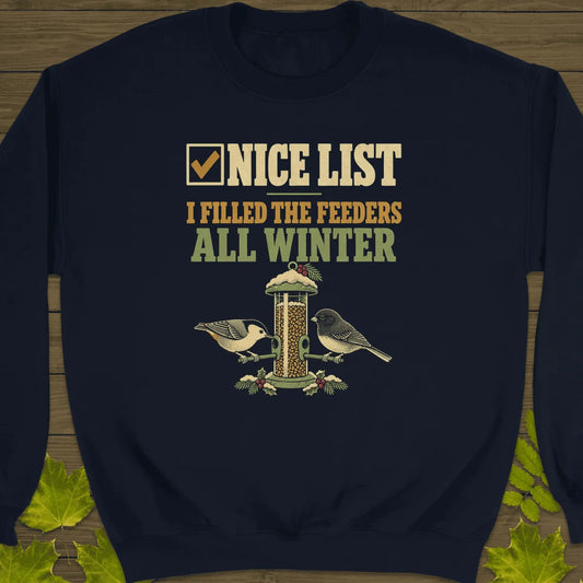 Nice List Feeders Sweatshirt in Navy