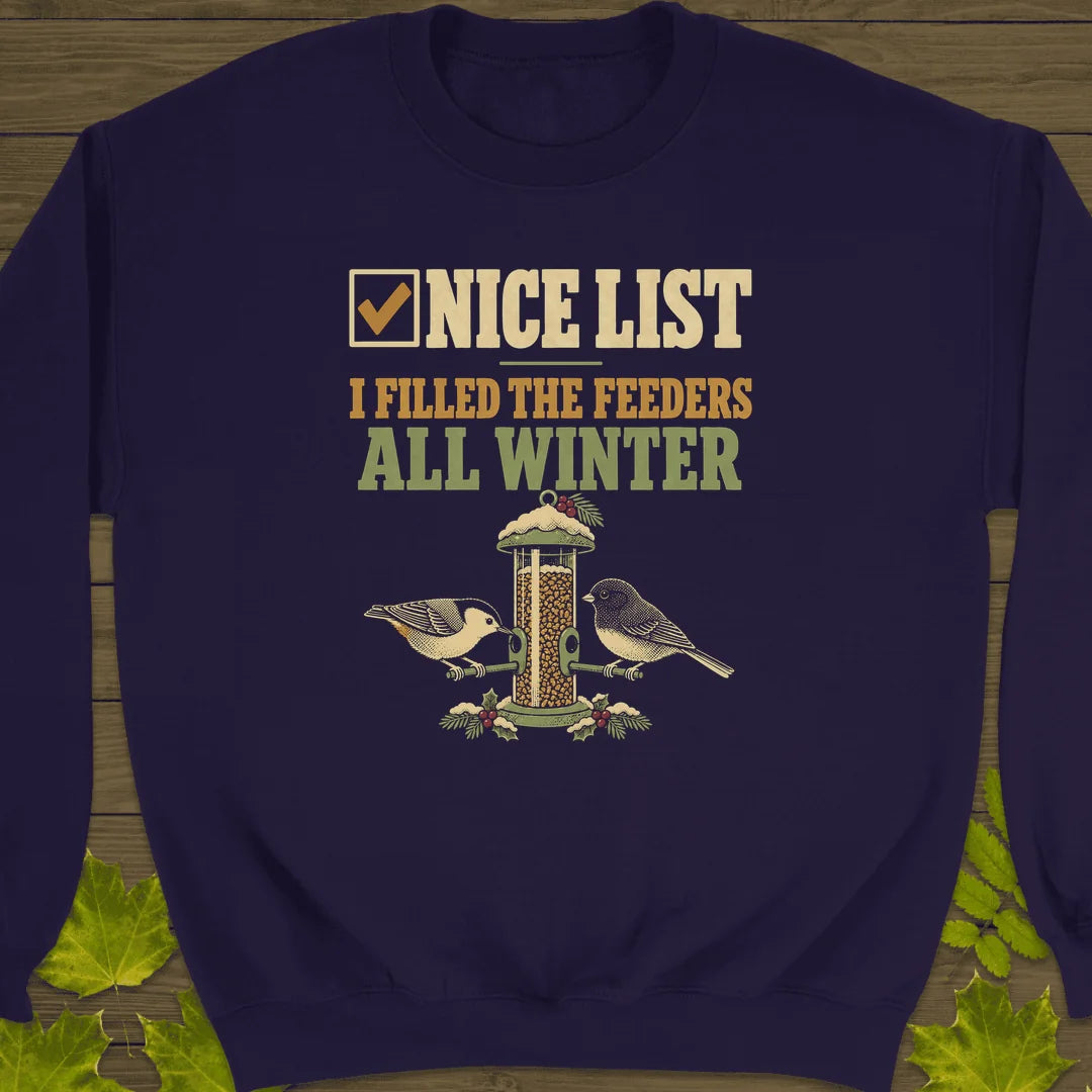 Nice List Feeders Sweatshirt in Purple