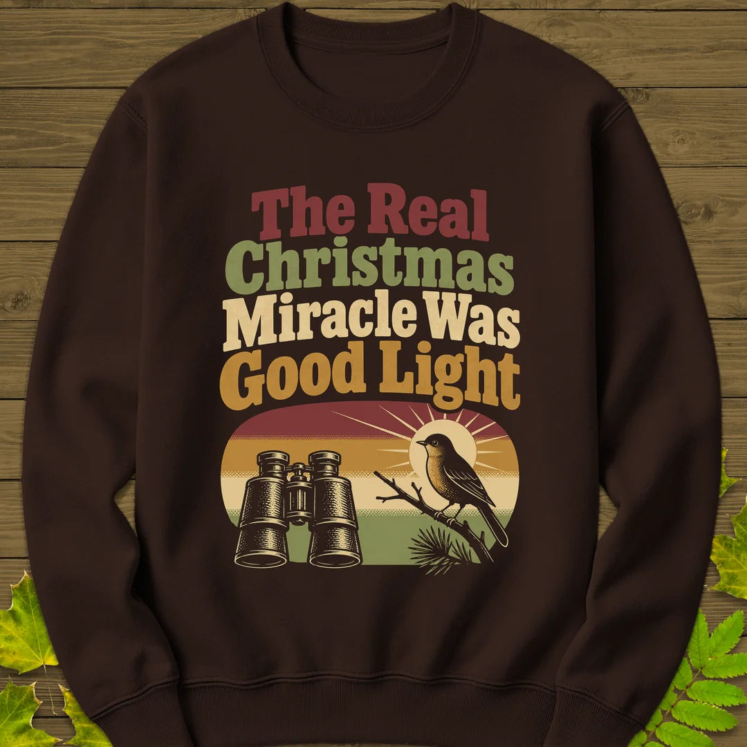 Good Light Miracle Sweatshirt in Dark Chocolate