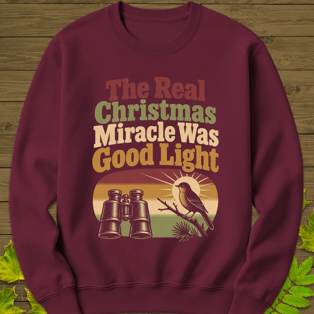 Good Light Miracle Sweatshirt in Maroon