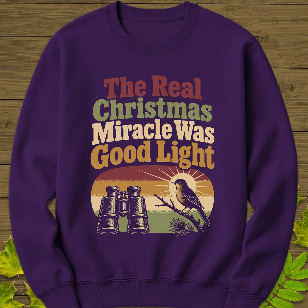 Good Light Miracle Sweatshirt in Purple