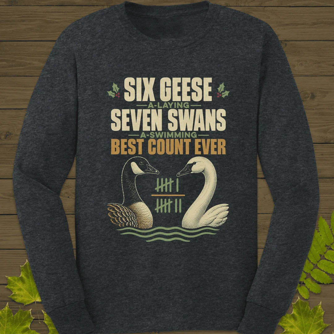 Best Count Ever Long Sleeve in Dark Heather