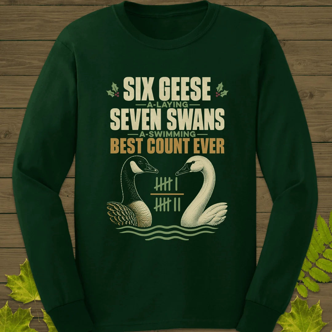 Best Count Ever Long Sleeve in Forest Green