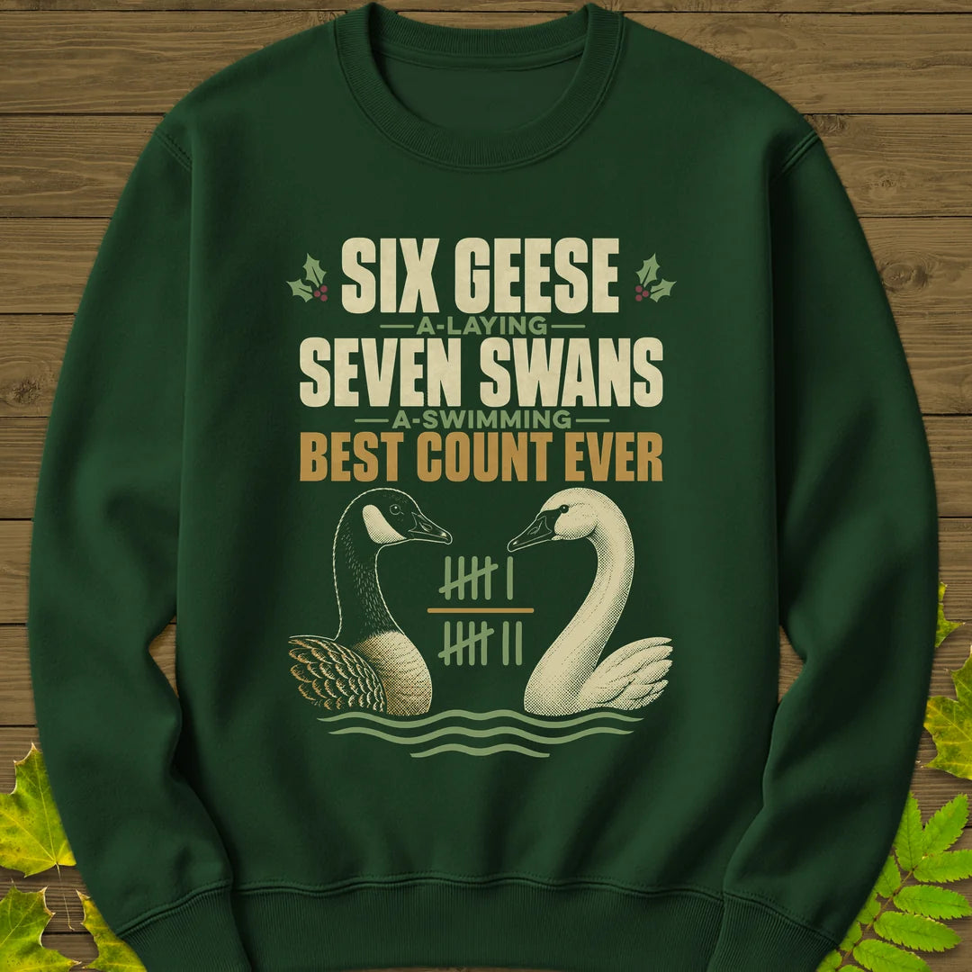 Best Count Ever Sweatshirt in Forest Green