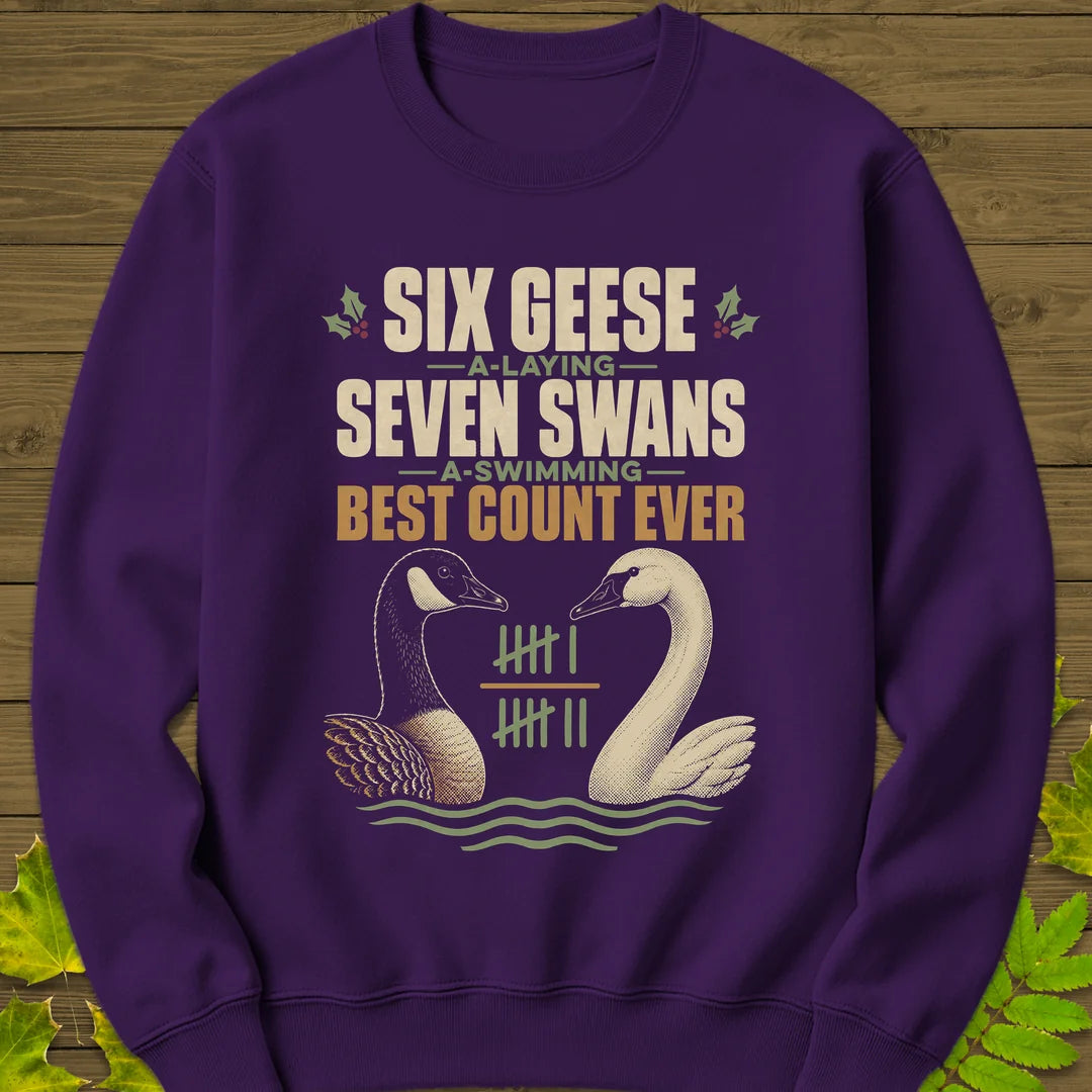 Best Count Ever Sweatshirt in Purple