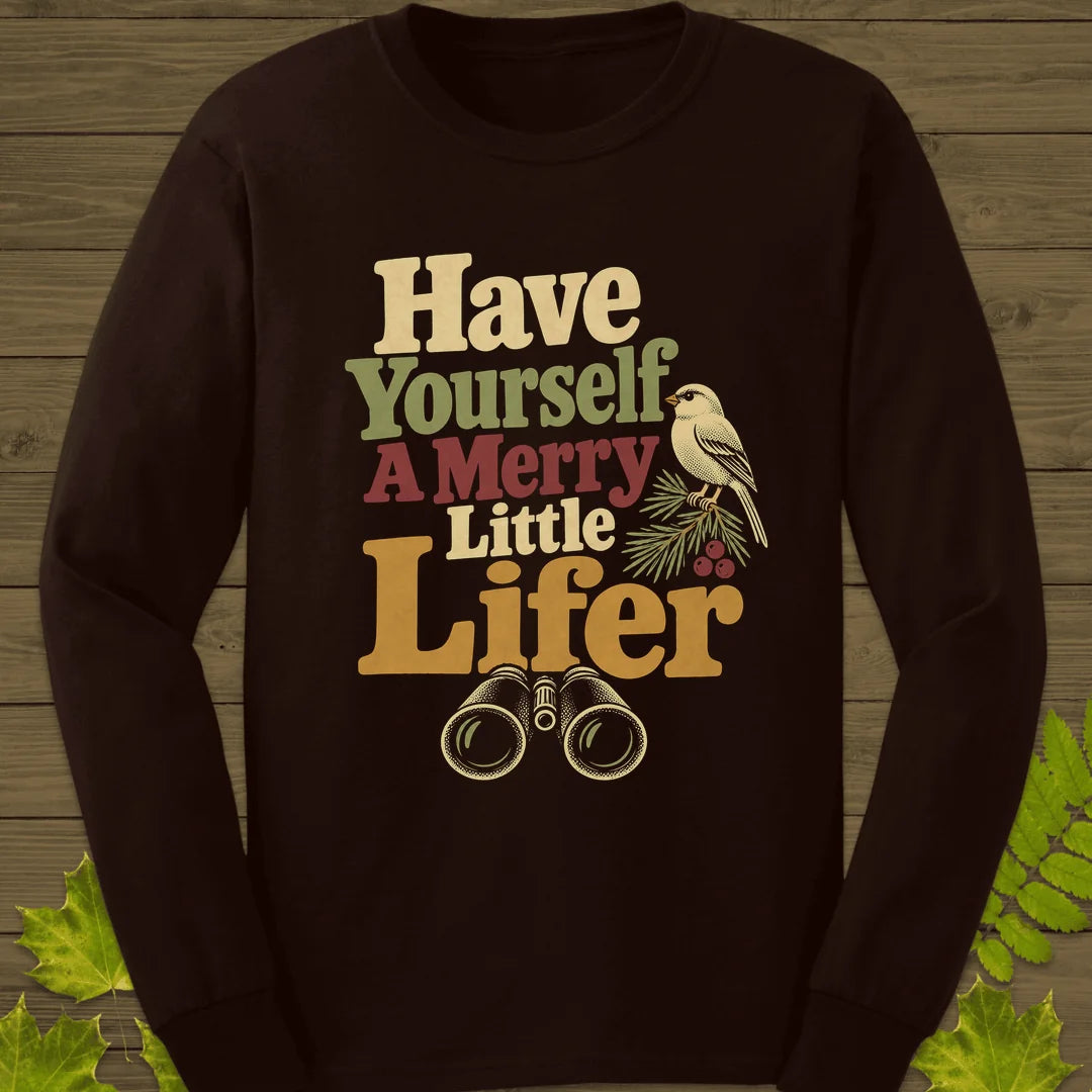 Merry Little Lifer Long Sleeve in Dark Chocolate