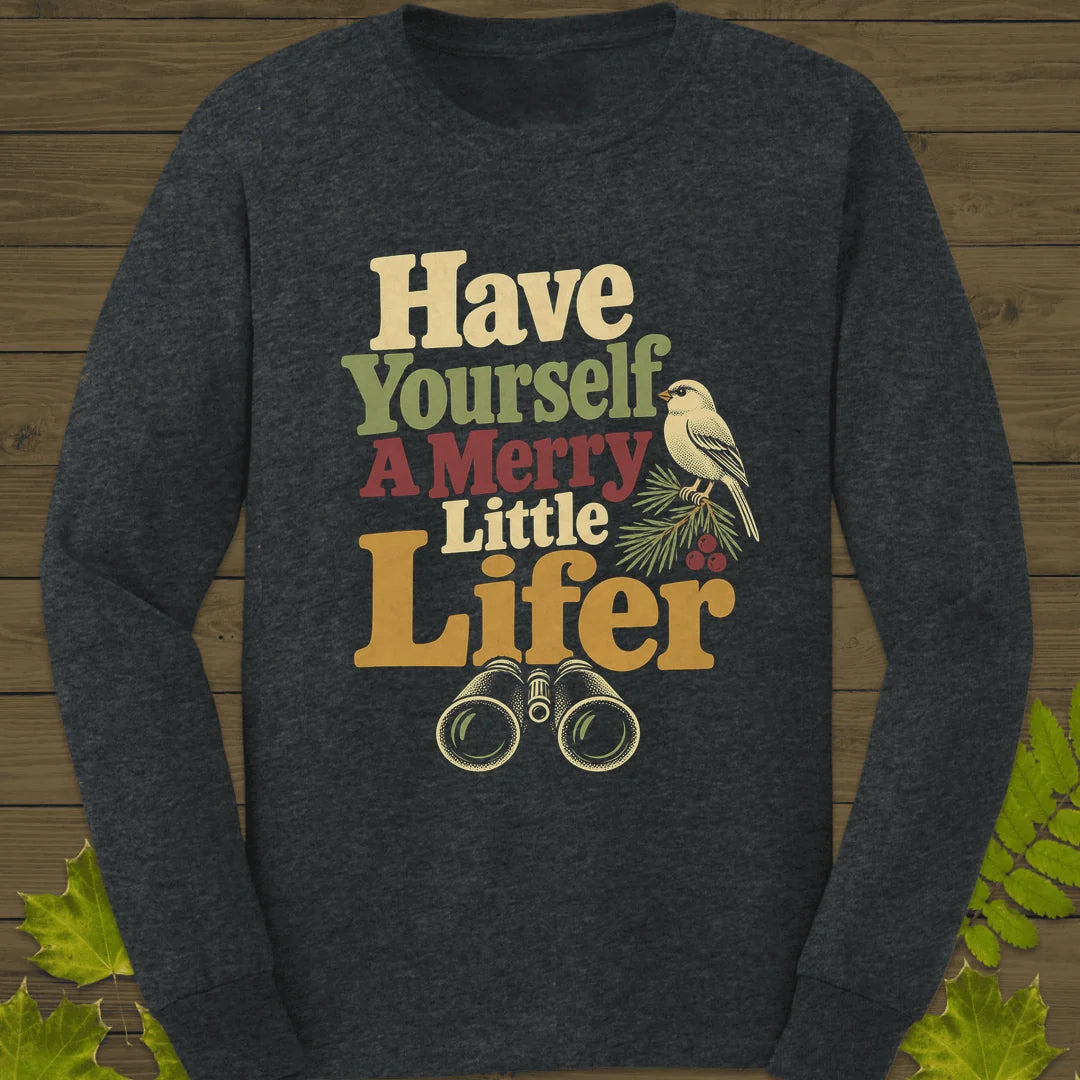 Merry Little Lifer Long Sleeve in Dark Heather