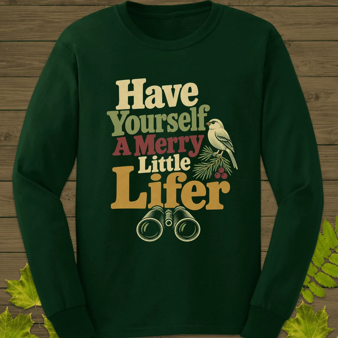 Merry Little Lifer Long Sleeve in Forest Green