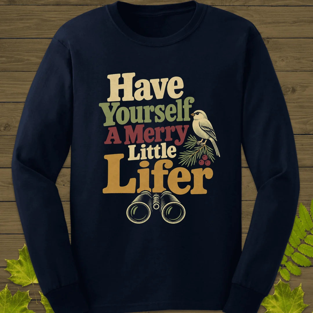 Merry Little Lifer Long Sleeve in Navy