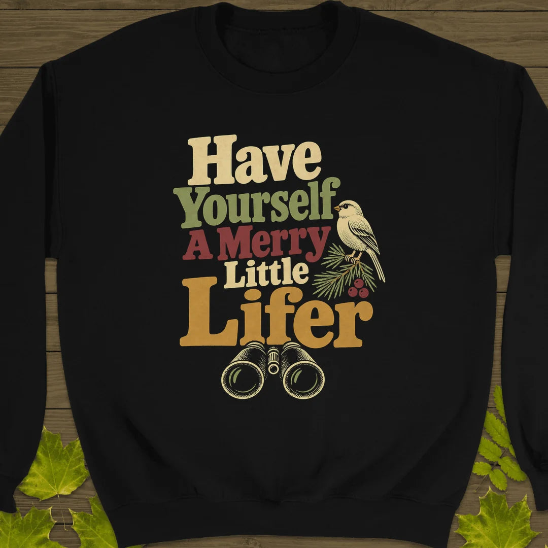 Merry Little Lifer Sweatshirt in Black