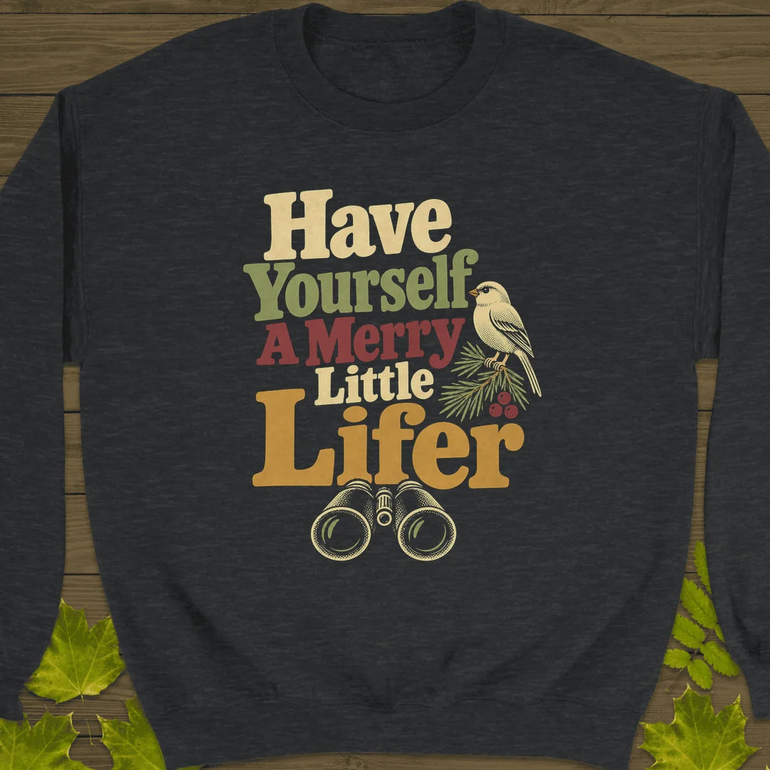 Merry Little Lifer Sweatshirt in Dark Heather