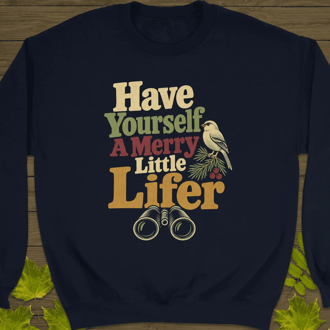 Merry Little Lifer Sweatshirt in Navy