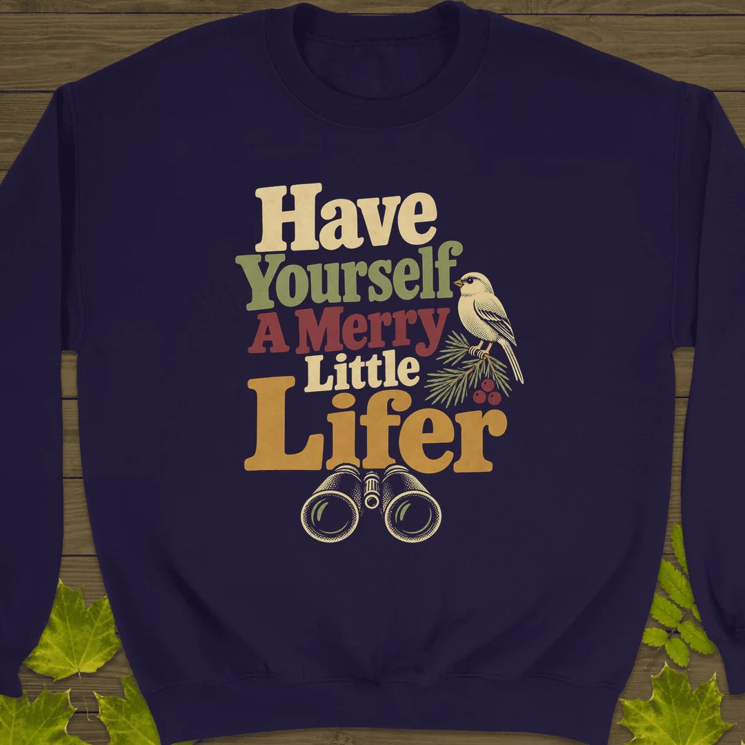 Merry Little Lifer Sweatshirt in Purple