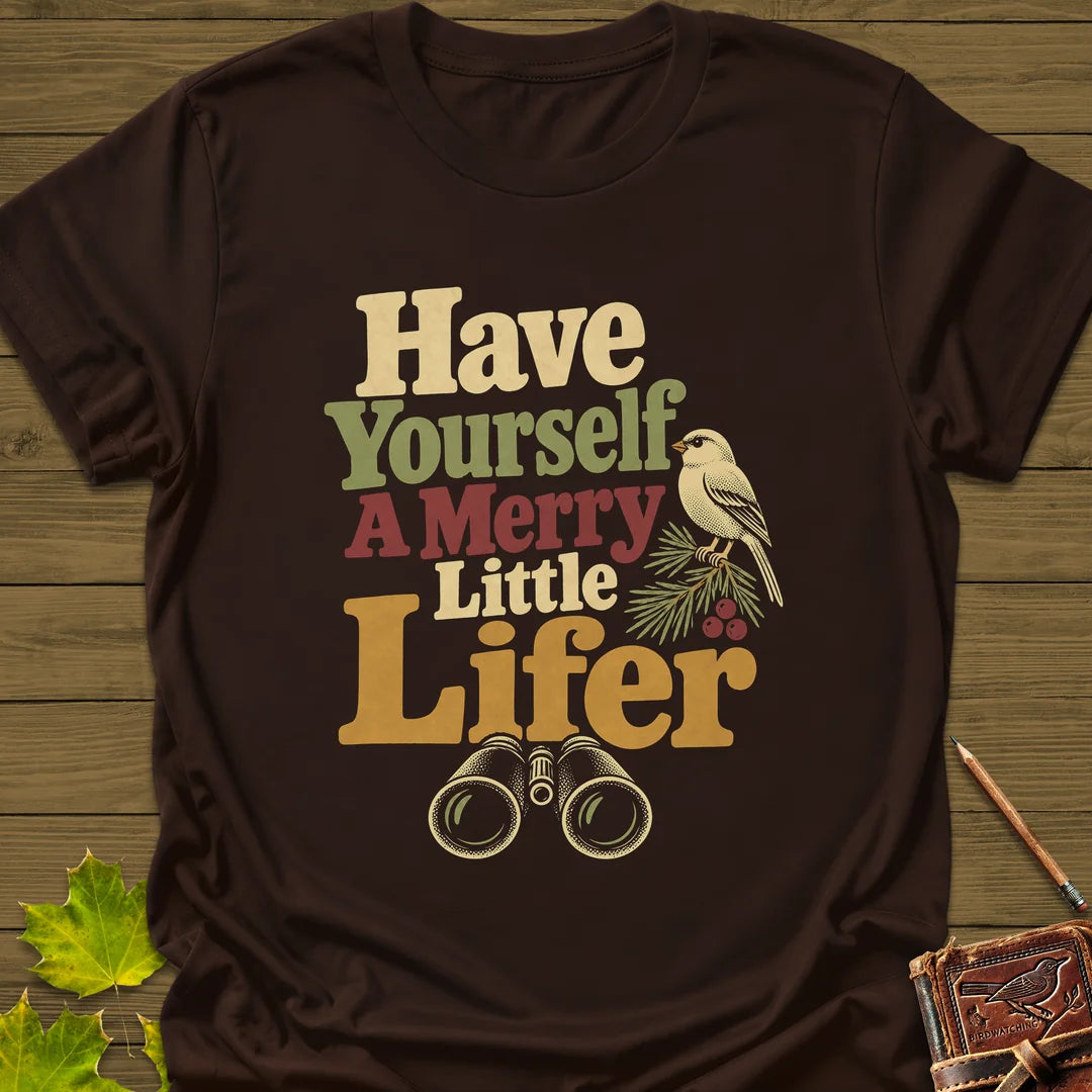 Merry Little Lifer T-Shirt in Dark Chocolate