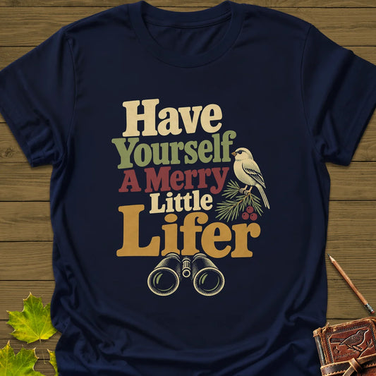 Merry Little Lifer T-Shirt in Navy