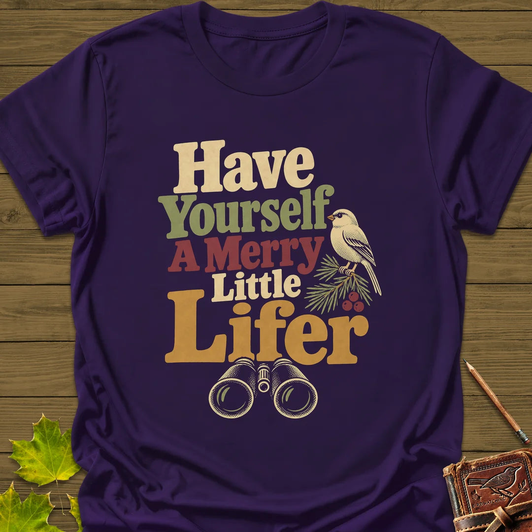 Merry Little Lifer T-Shirt in Purple