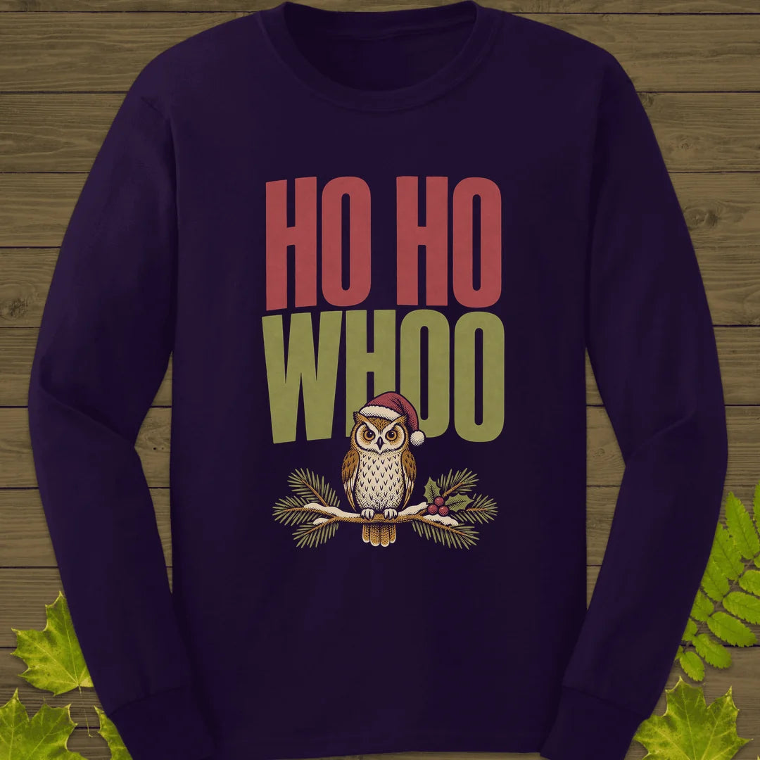 Ho Ho Whoo Long Sleeve in Purple