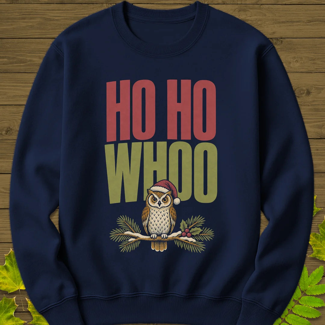 Ho Ho Whoo Sweatshirt in Navy