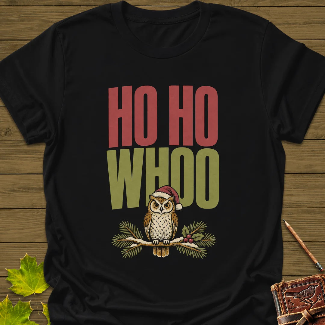 Ho Ho Whoo T-Shirt in Black